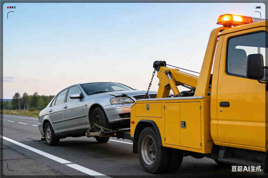 自流井拖车救援电话【案例】